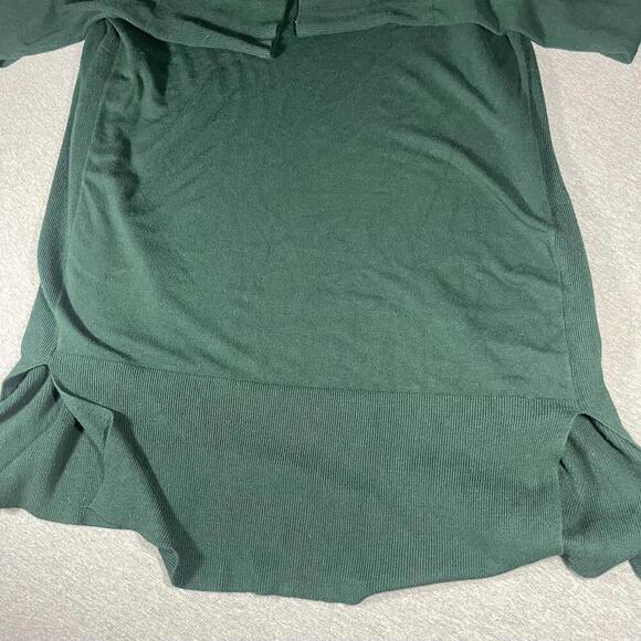 Worthington Women's Size MT Green Open Front Cardigan Sweater RN: 108357 - Picture 5 of 8